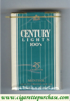 Century Lights 100s Menthol 25 cigarettes
